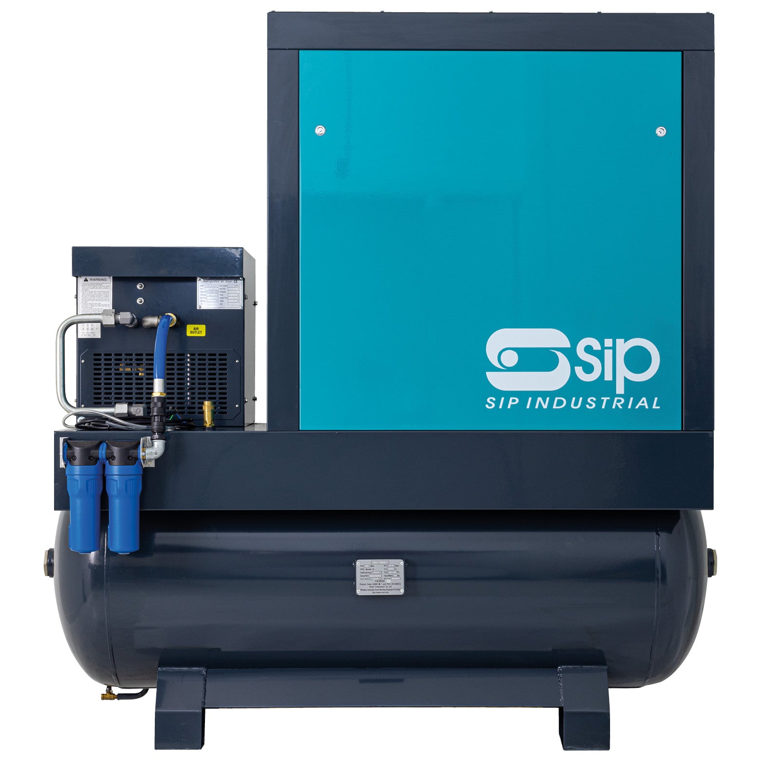 SIP 08274 VSDD/RDF 15kW 8bar 500ltr Rotary Screw Compressor with Dryer & Filter