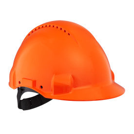 3M PELTOR G3000 Safety Helmet with Uvicator Sensor, Pinlock, Ventilated, Orange, G3000CUV-OR