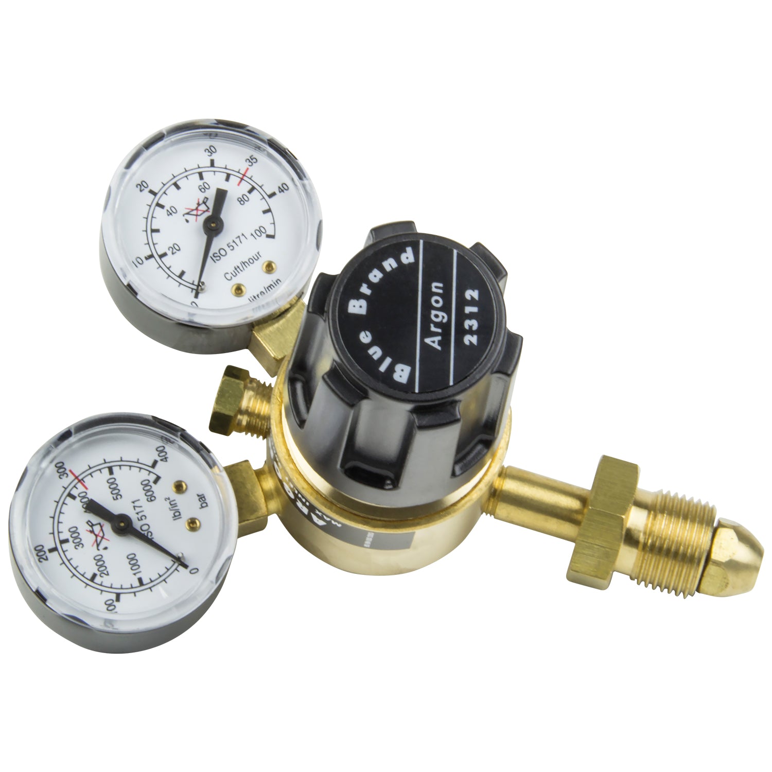 SIP 09019 Brass Regulator with Contents and Flow Gauges