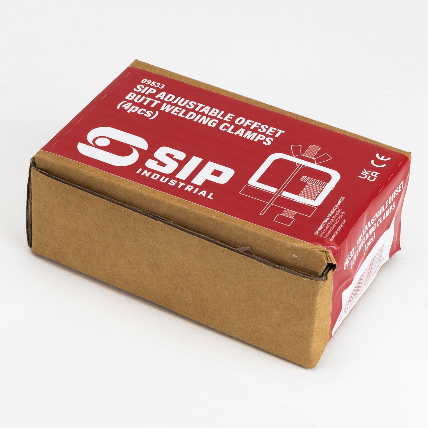 SIP 09533 4pc Adjustable Offset Butt Welding Clamps