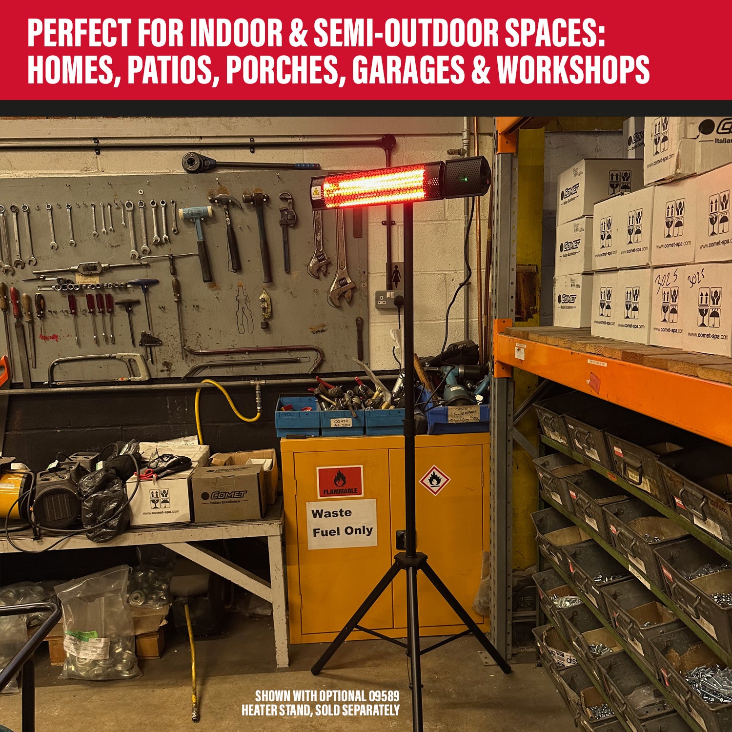 SIP 09586 Universal Halogen Heater with Remote Control