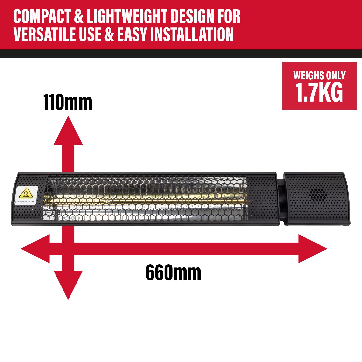 SIP 09586 Universal Halogen Heater with Remote Control