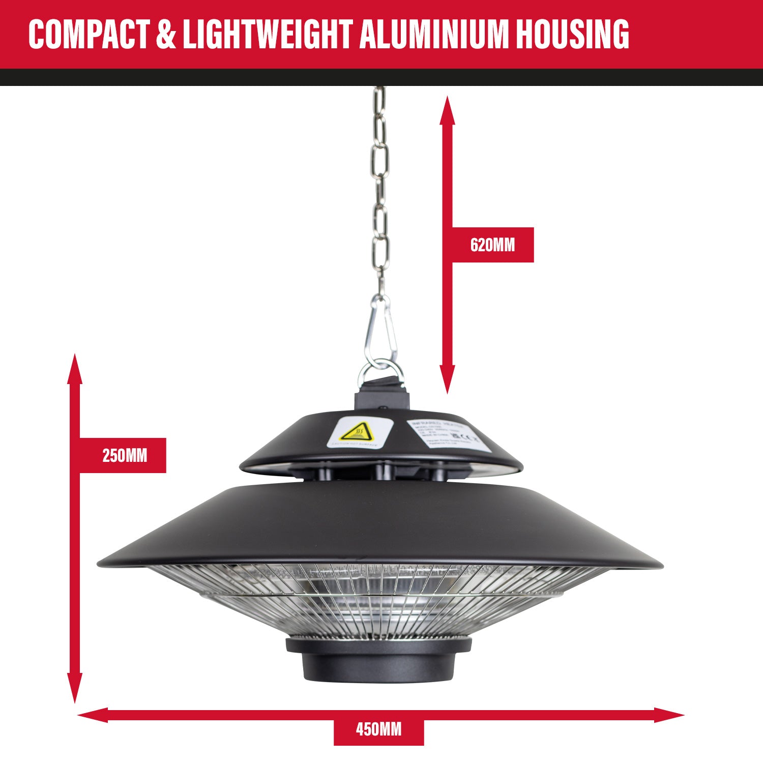 SIP 09587 Universal Hanging Halogen Heater