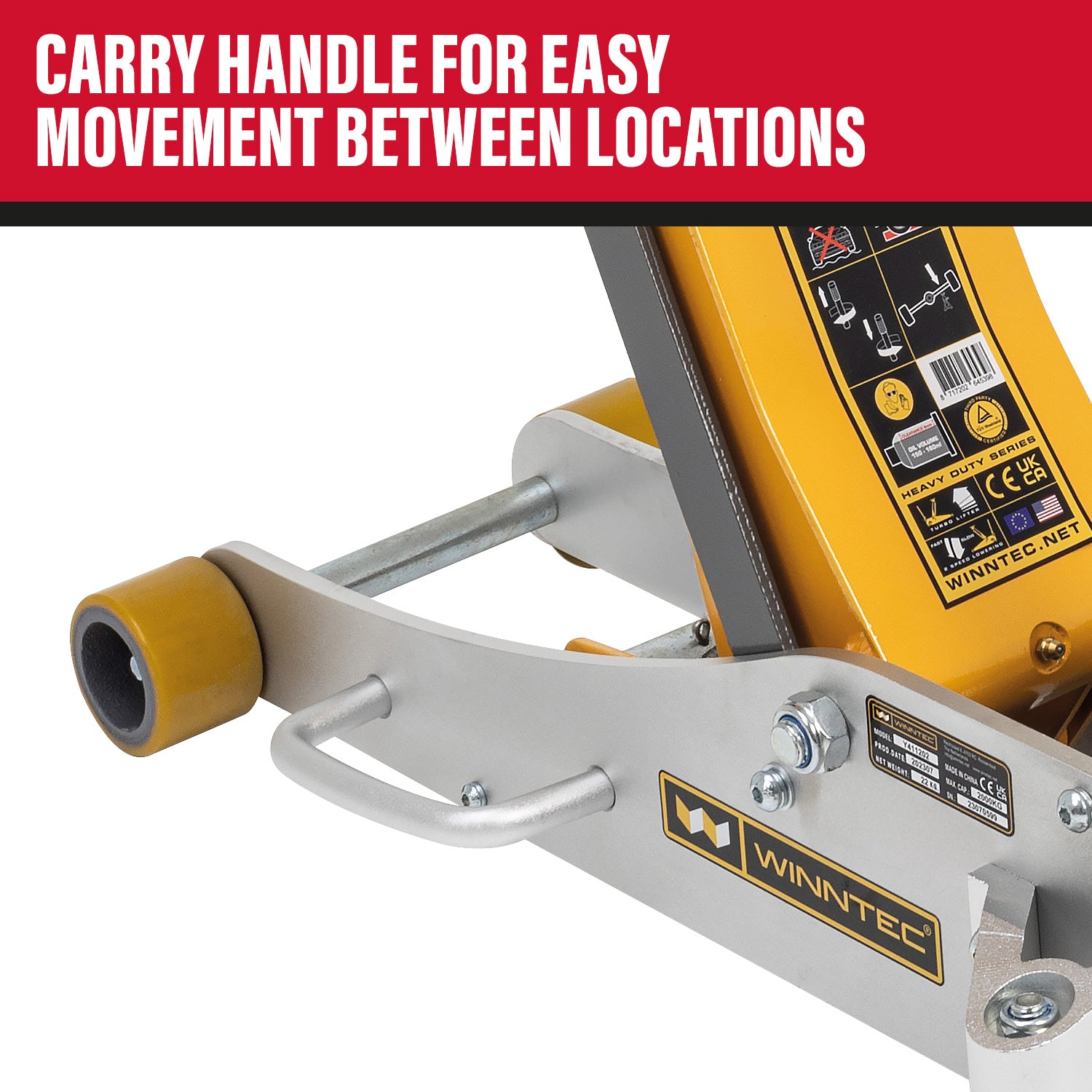WINNTEC® 2 Ton Aluminium / Steel Trolley Jack