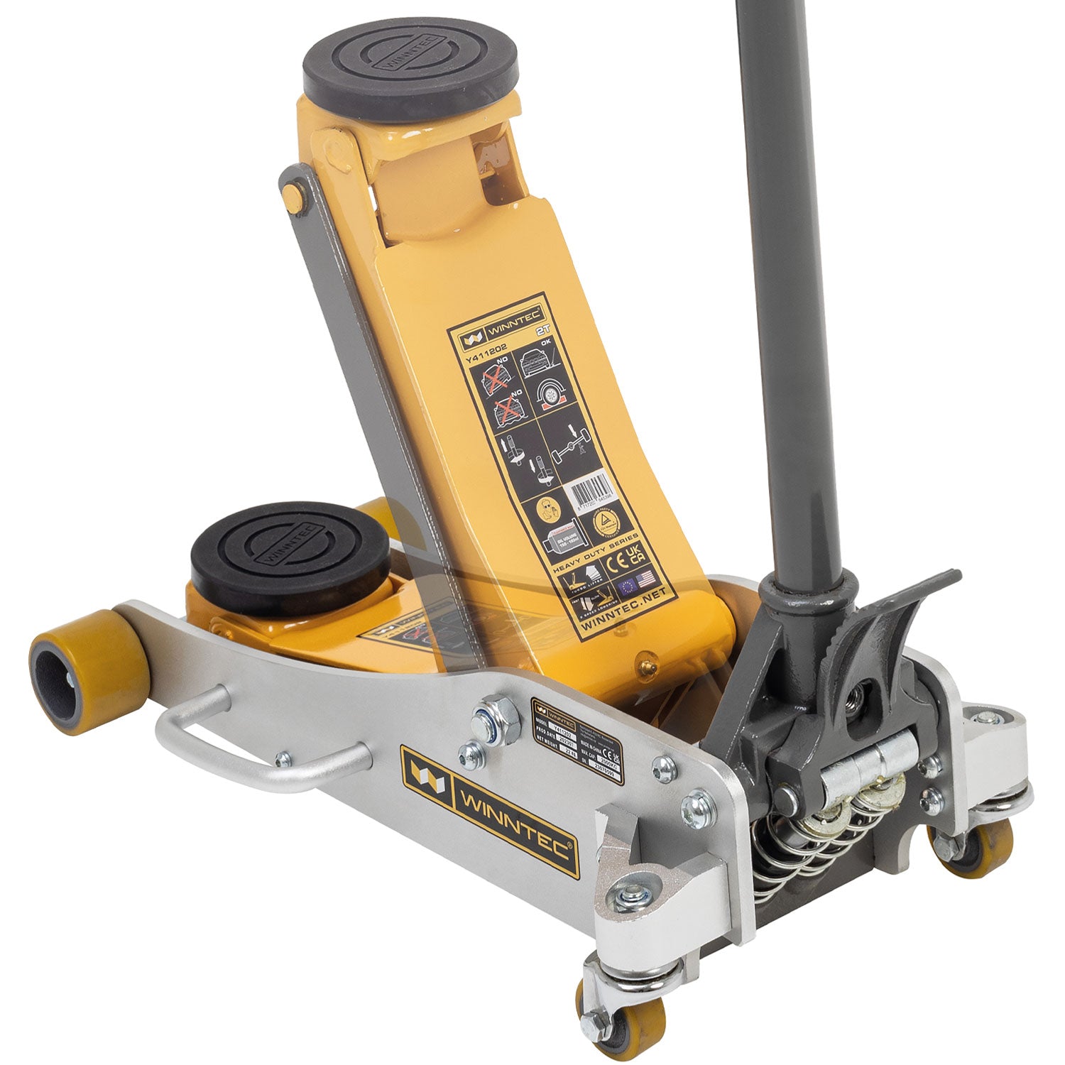 WINNTEC® 2 Ton Aluminium / Steel Trolley Jack