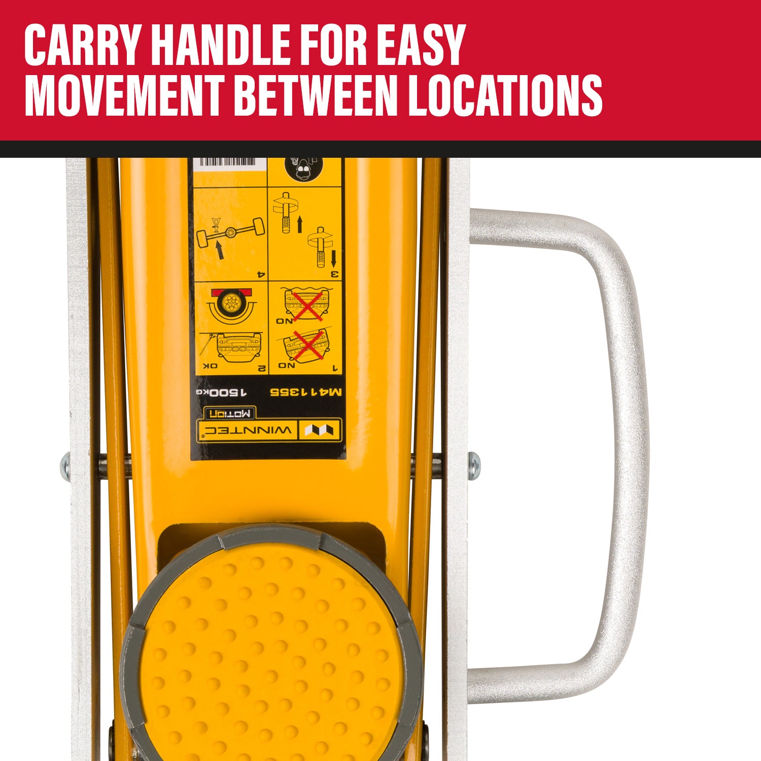 SIP 09708 WINNTEC® 1.5 Ton Aluminium Trolley Jack
