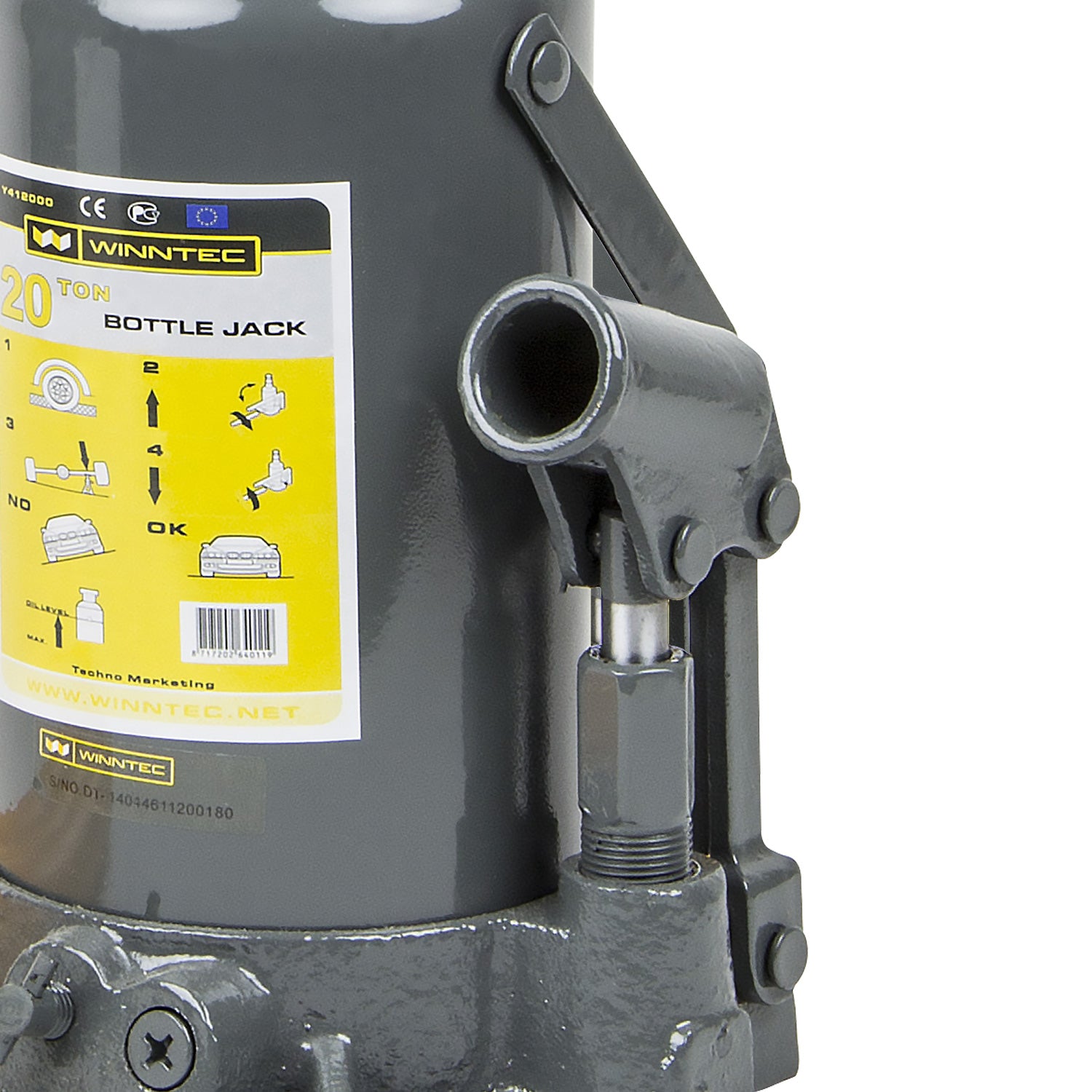 SIP 09818 Winntec 20 Ton Bottle Jack