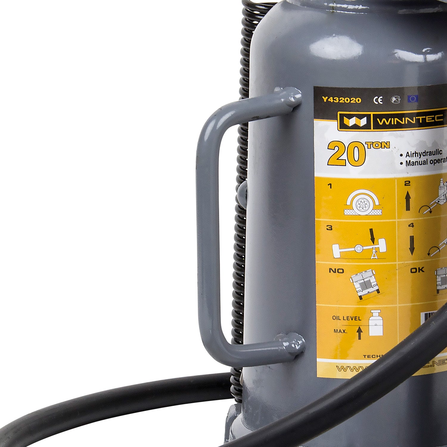 SIP 09827 WINNTEC® 20 TON Air Bottle Jack