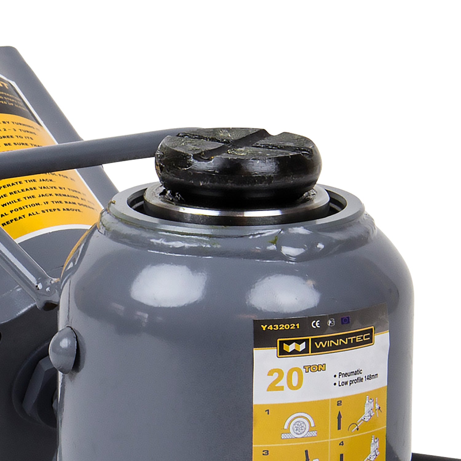 SIP 09829 Winntec 20 Ton Low Profile Air Bottle Jack