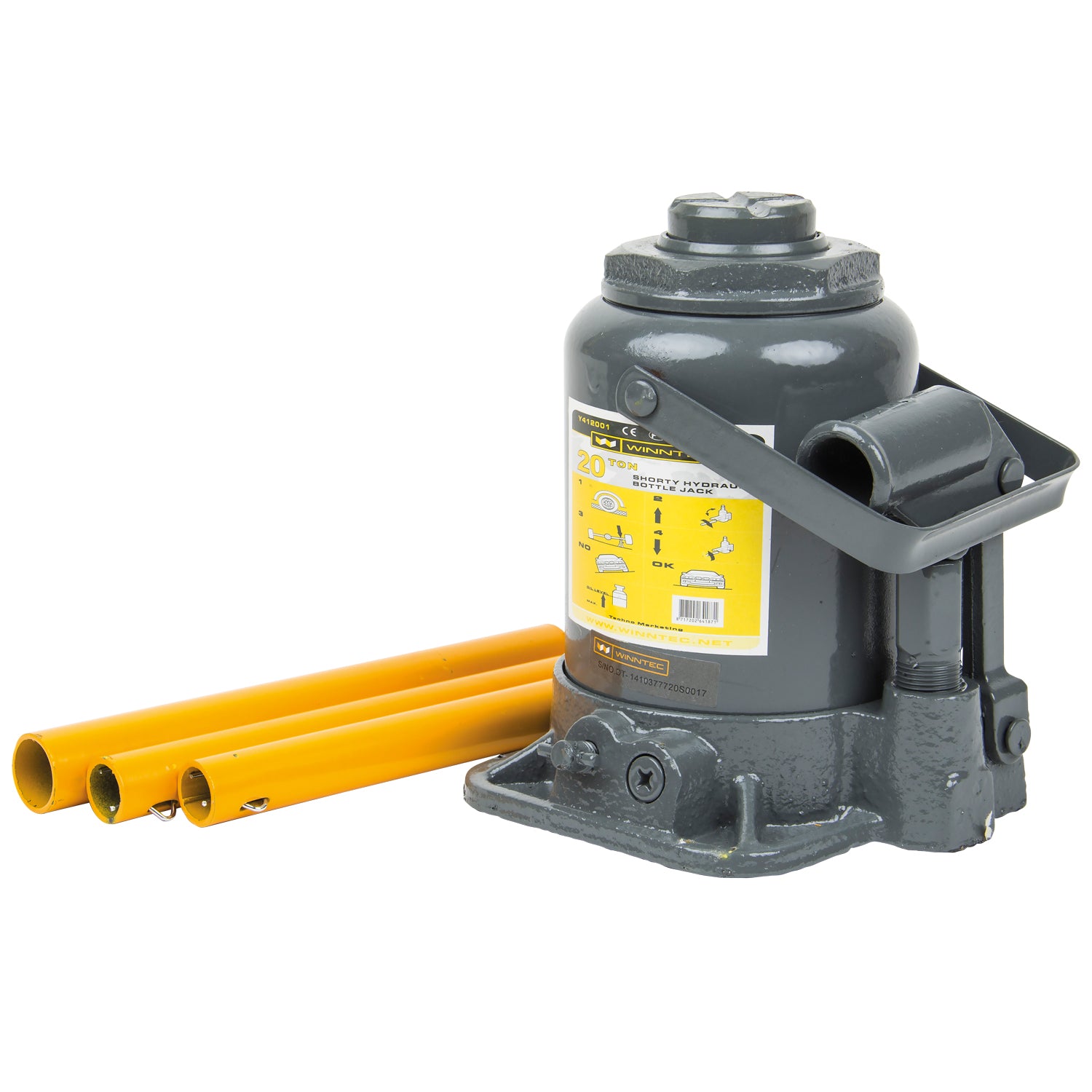 SIP 09833 Winntec Low Entry 20 Ton Bottle Jack