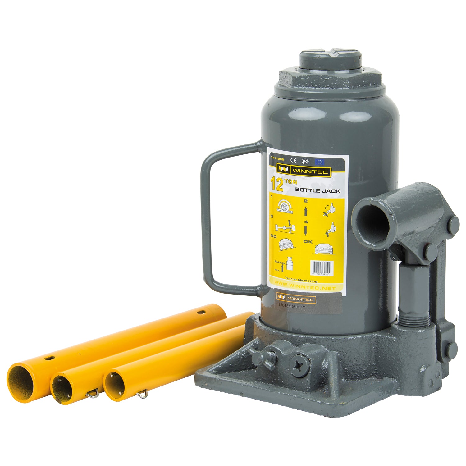 SIP 09843 Winntec 12 Ton Bottle Jack