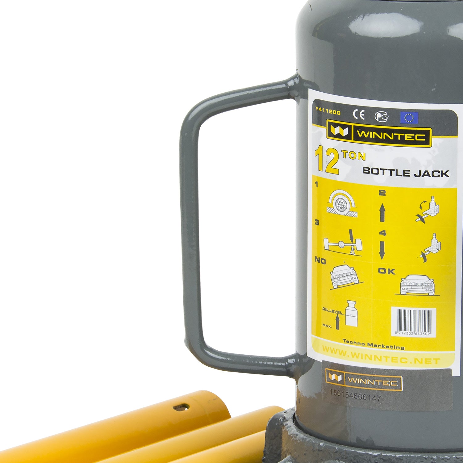 SIP 09843 Winntec 12 Ton Bottle Jack