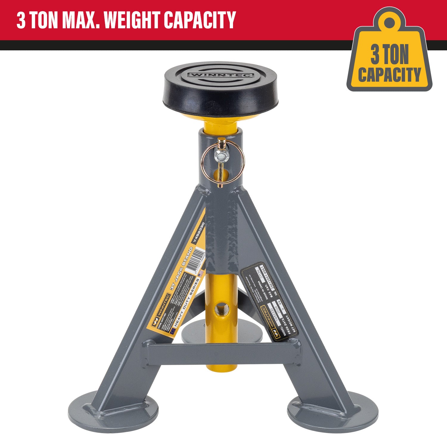 SIP 09849 WINNTEC® 6 TON Pin Jack Stands