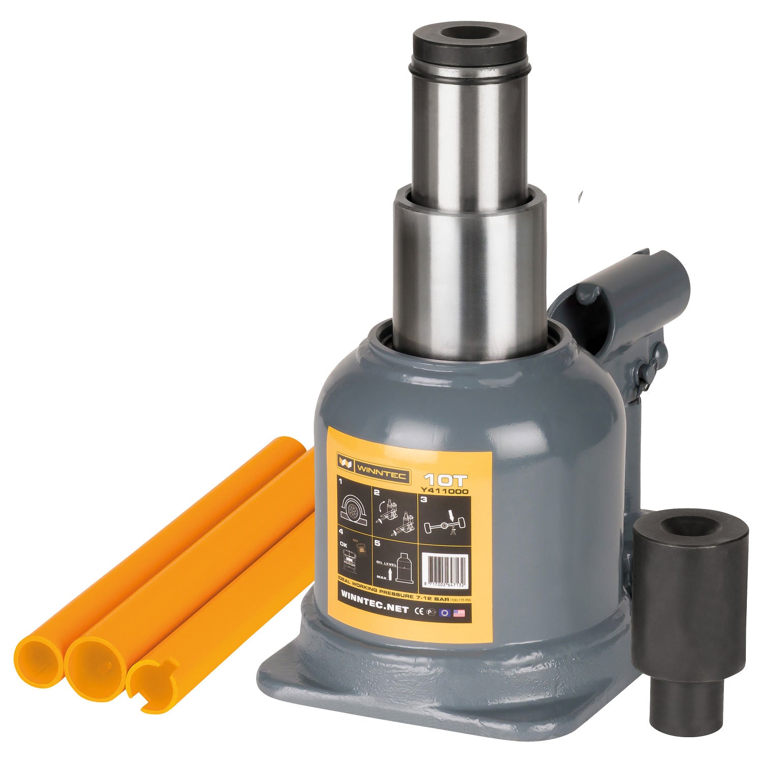 SIP 09865 WINNTEC® 10 TON Low-Profile Bottle Jack