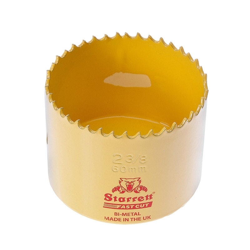 Starrett FCH0238 HSS Fast Cut Hole Saw 2-3/8" (60mm)