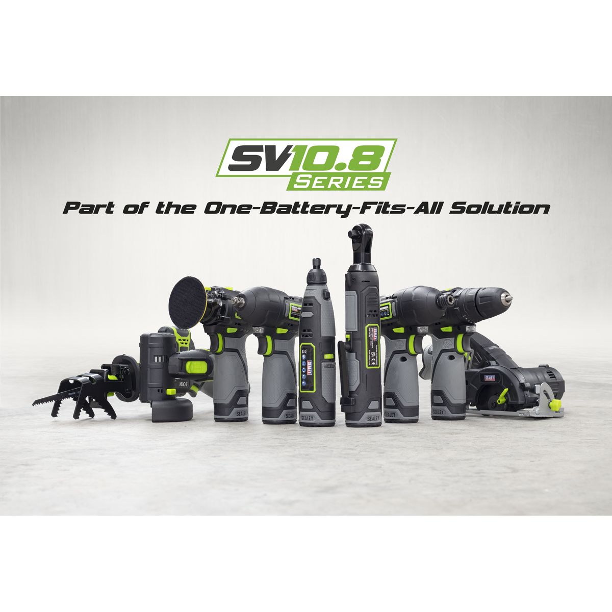 Sealey CP108VCOMBO1 SV108 Series 4 x 10.8V Cordless Combo Kit - 2 Batteries