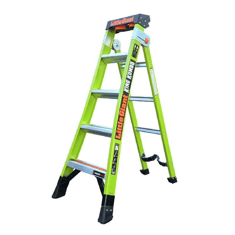 TB Davies 1303-205 5 Tread Little Giant King Kombo Industrial Step And Ladder