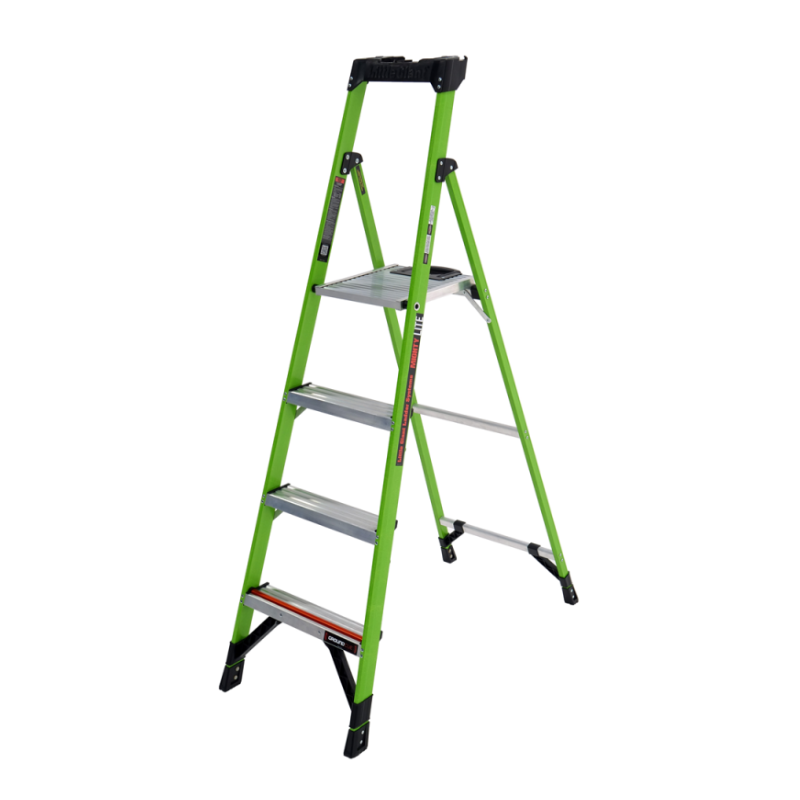 TB Davies 1303-954 4 Tread Little Giant Mighty Lite Hi-Viz GRP Fibreglass Step Ladder