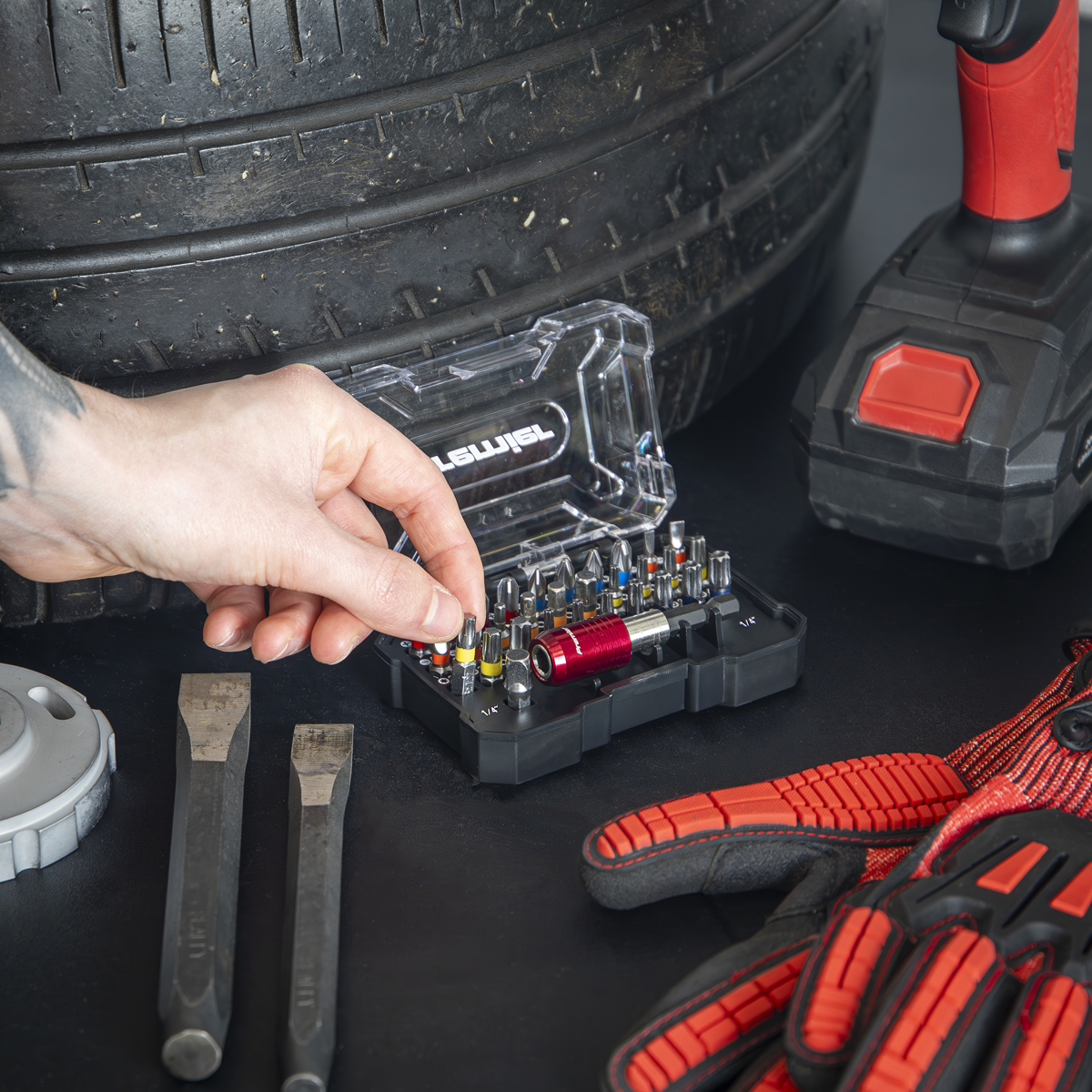 Sealey AK2110 Premier Colour-Coded Power Tool Bit Set 32pc