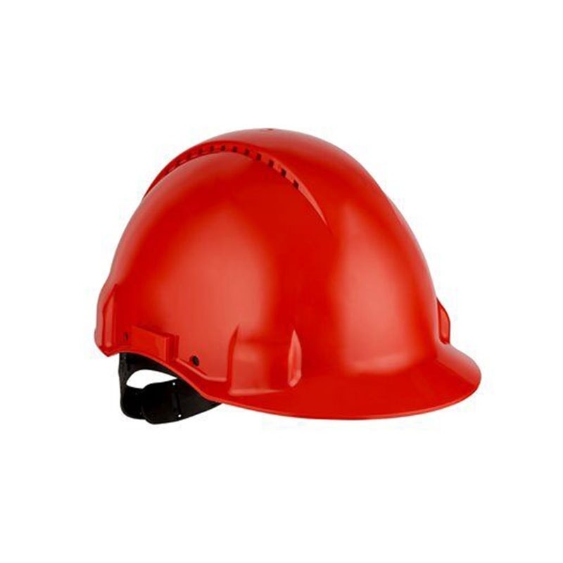 3M PELTOR Hard Hat Helmet G3000 with Uvicator Sensor, Pinlock, Ventilated, Red, G3000CUV-RD