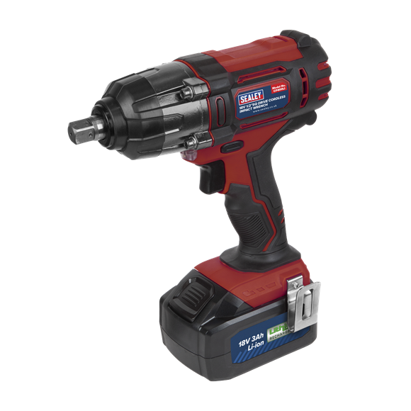 Sealey CP400LI Cordless Impact Wrench 18V 3Ah Lithium-ion 1/2"Sq Drive