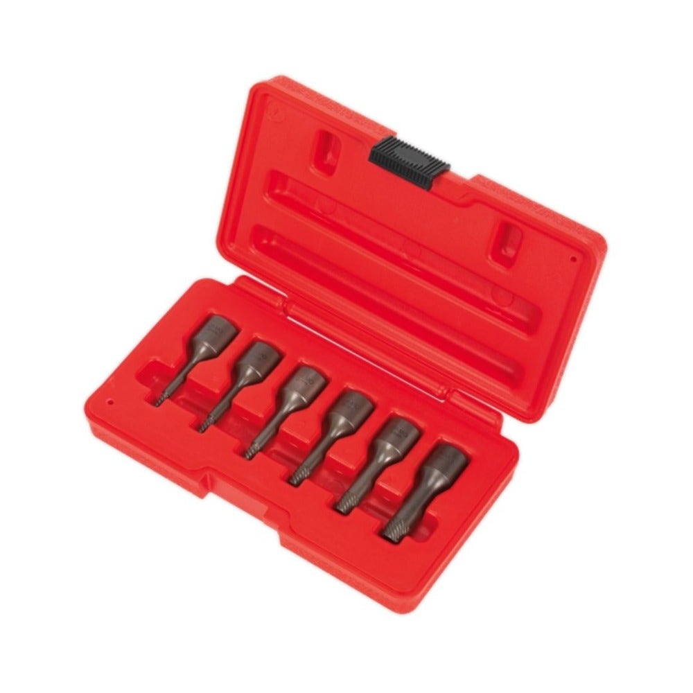 Sealey AK8185 Screw Extractor Set 6pc 3/8"Sq Drive