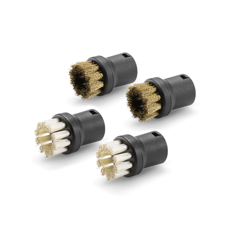 Karcher Round Brush Set With Brass Bristles (Set of 4)