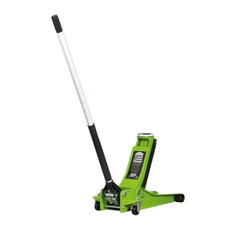 Sealey 2001LEHV Low Profile Rocket Lift Trolley Jack 2.25 Tonne - Green