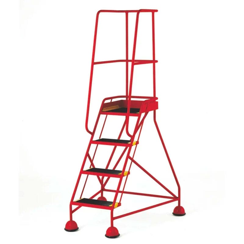 TB Davies 4 Tread Red STEPMOBILE+ Steel Trade Mobile Step