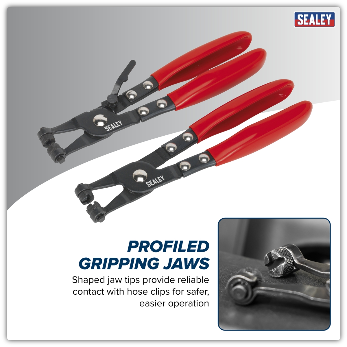 Sealey VS1665 Hose Clip Pliers Set 2pc