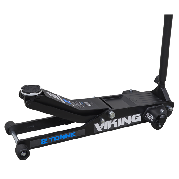 Sealey 2100TB Viking Low Entry Long Reach Trolley Jack 2tonne with Rocket Lift