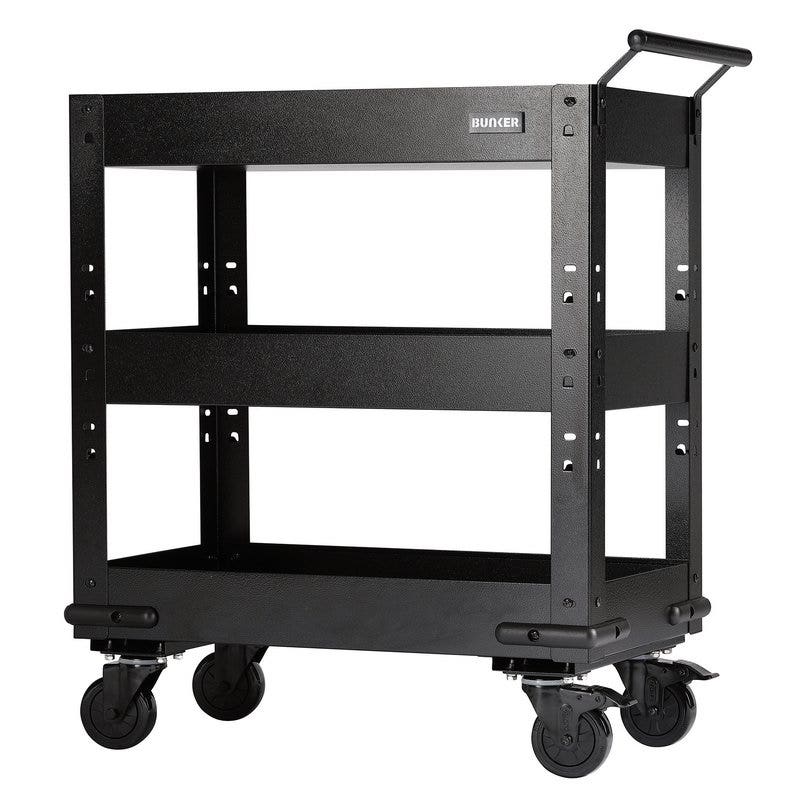 BUNKER 23643 Modular 3 Tier Trolley with Pull Handle, 714mm