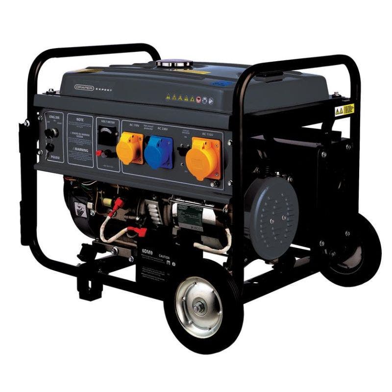 Draper 23984 Petrol Generator, 4000W, with wheels