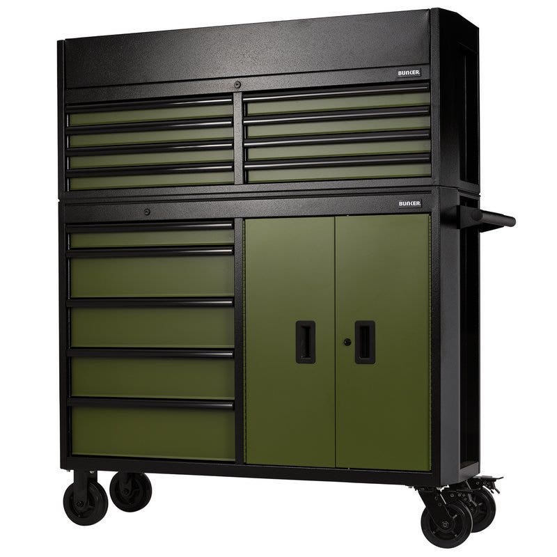 BUNKER 24255 13 Drawer Combined Roller Cabinet and Tool Chest, 52"