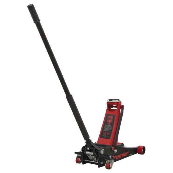 Sealey 2501LE Premier Low Profile with Rocket Lift Trolley Jack 2.5 Tonne