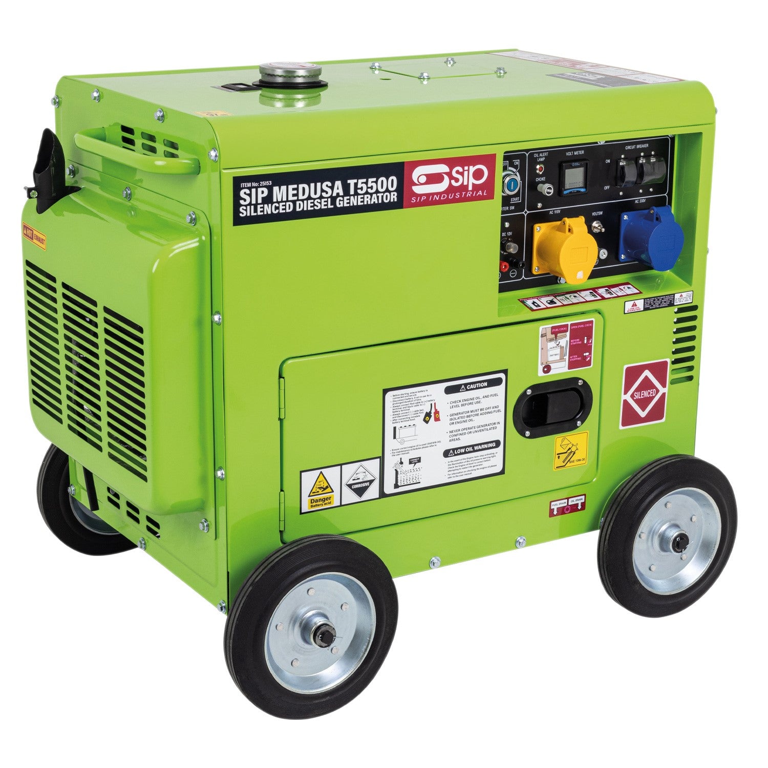SIP 25153 MEDUSA T5500 Silenced Diesel Generator