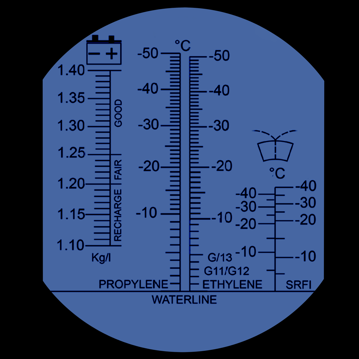 Sealey VS005 Refractometer Antifreeze/Battery Fluid/Screenwash