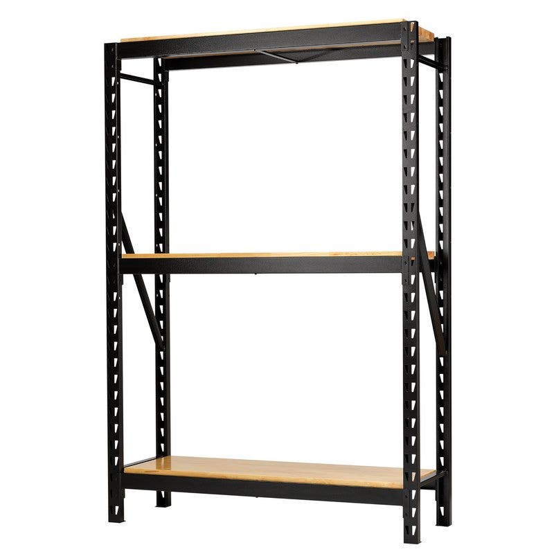 BUNKER 27793 14 Piece Modular 3 Tier Racking with Hardwood Shelving, 1500mm