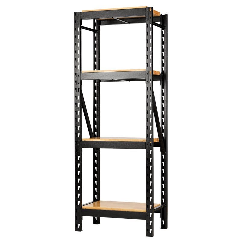 BUNKER 32488 21 Piece Modular 4 Tier Racking with Hardwood Shelving, 750mm
