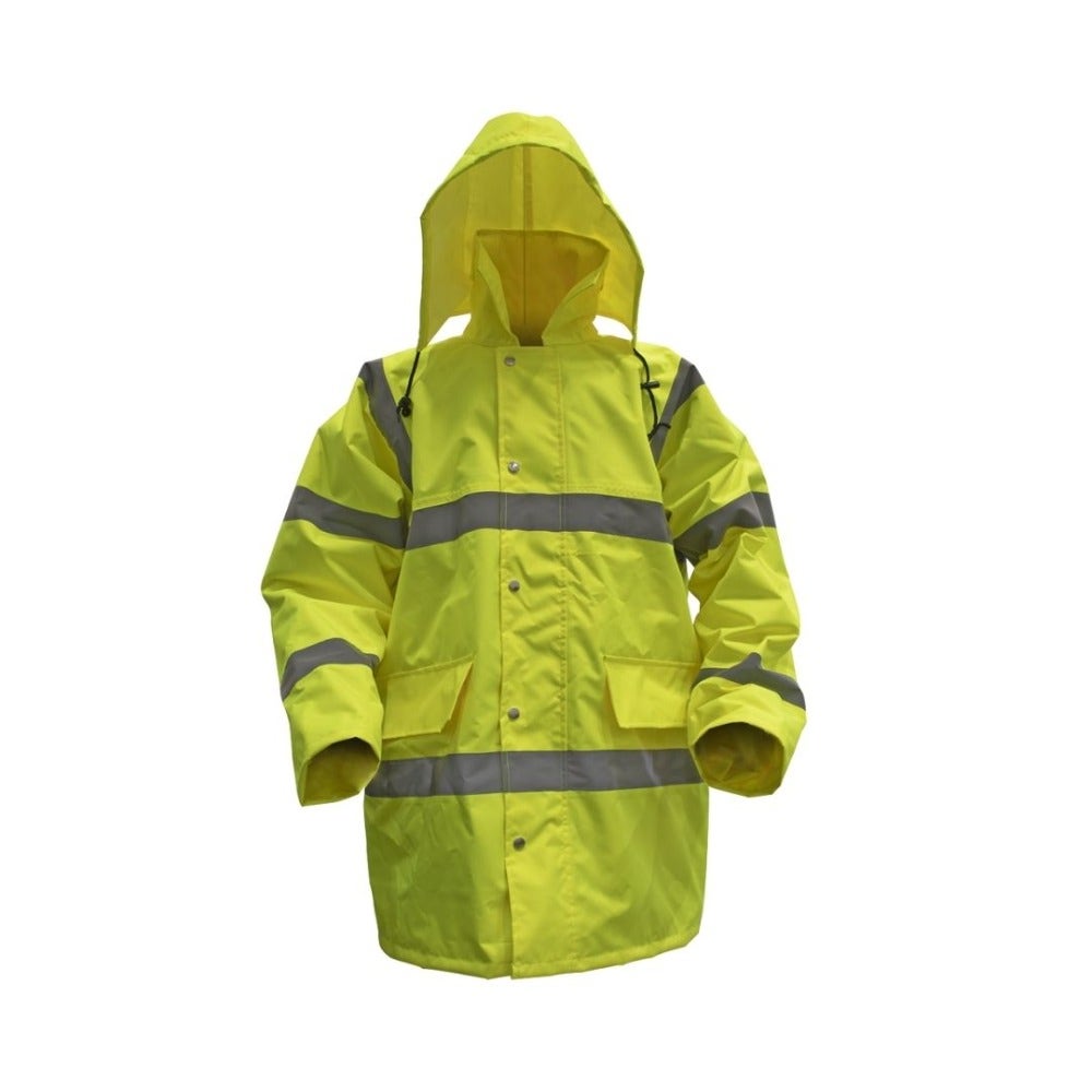 Sealey 806XL Hi-Vis Yellow Motorway Jacket with Quilted Lining - X-Large