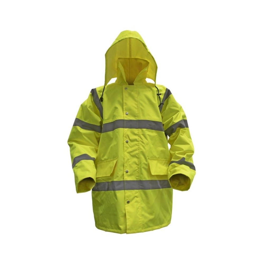 Sealey 806XXL Hi-Vis Yellow Motorway Jacket with Quilted Lining - XX-Large