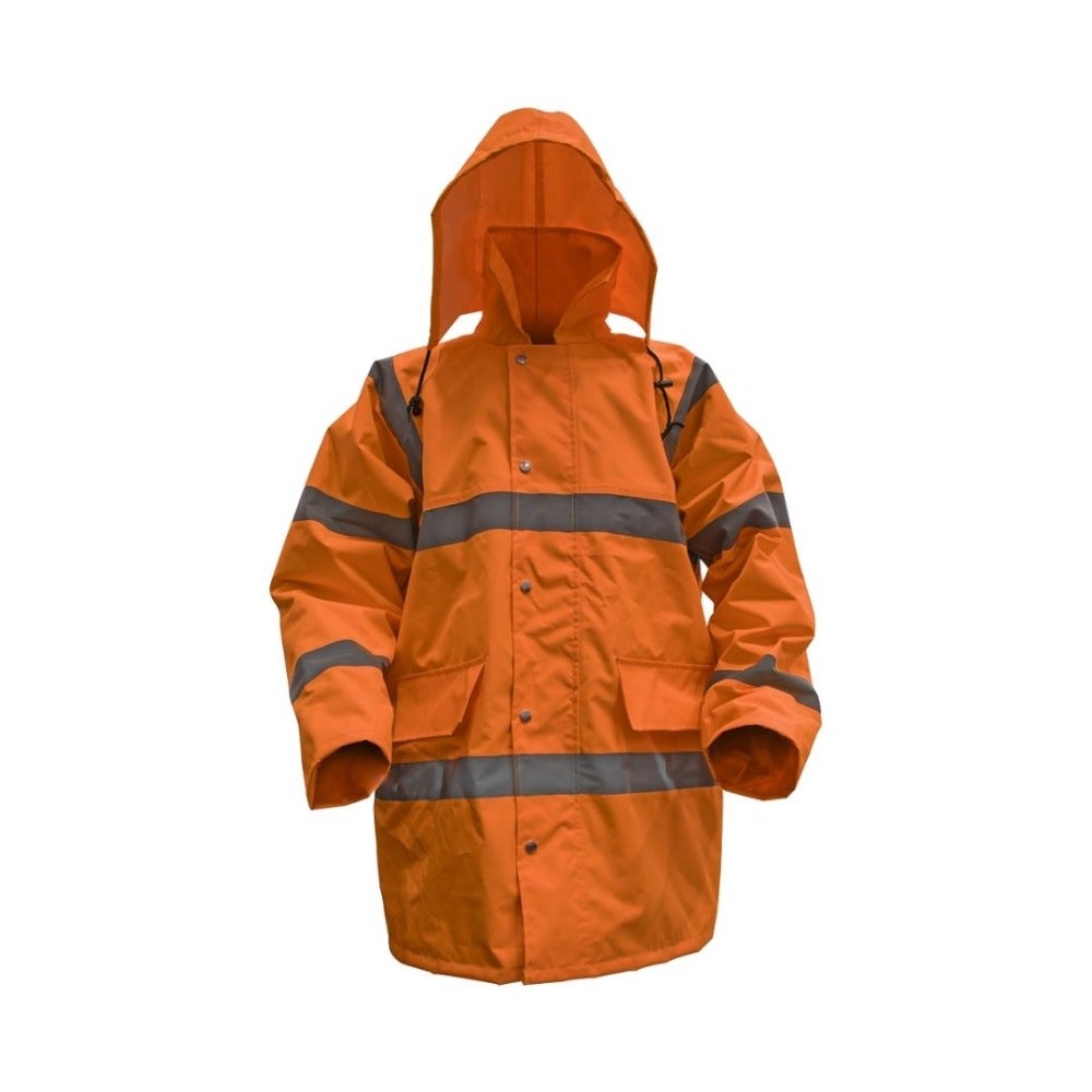 Sealey 806XXLO Hi-Vis Orange Motorway Jacket with Quilted Lining - XX-Large