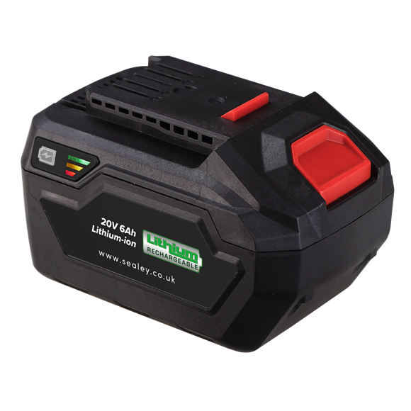 Sealey CP20VBP6 Power Tool Battery 20V 6Ah Lithium-ion for SV20 Series