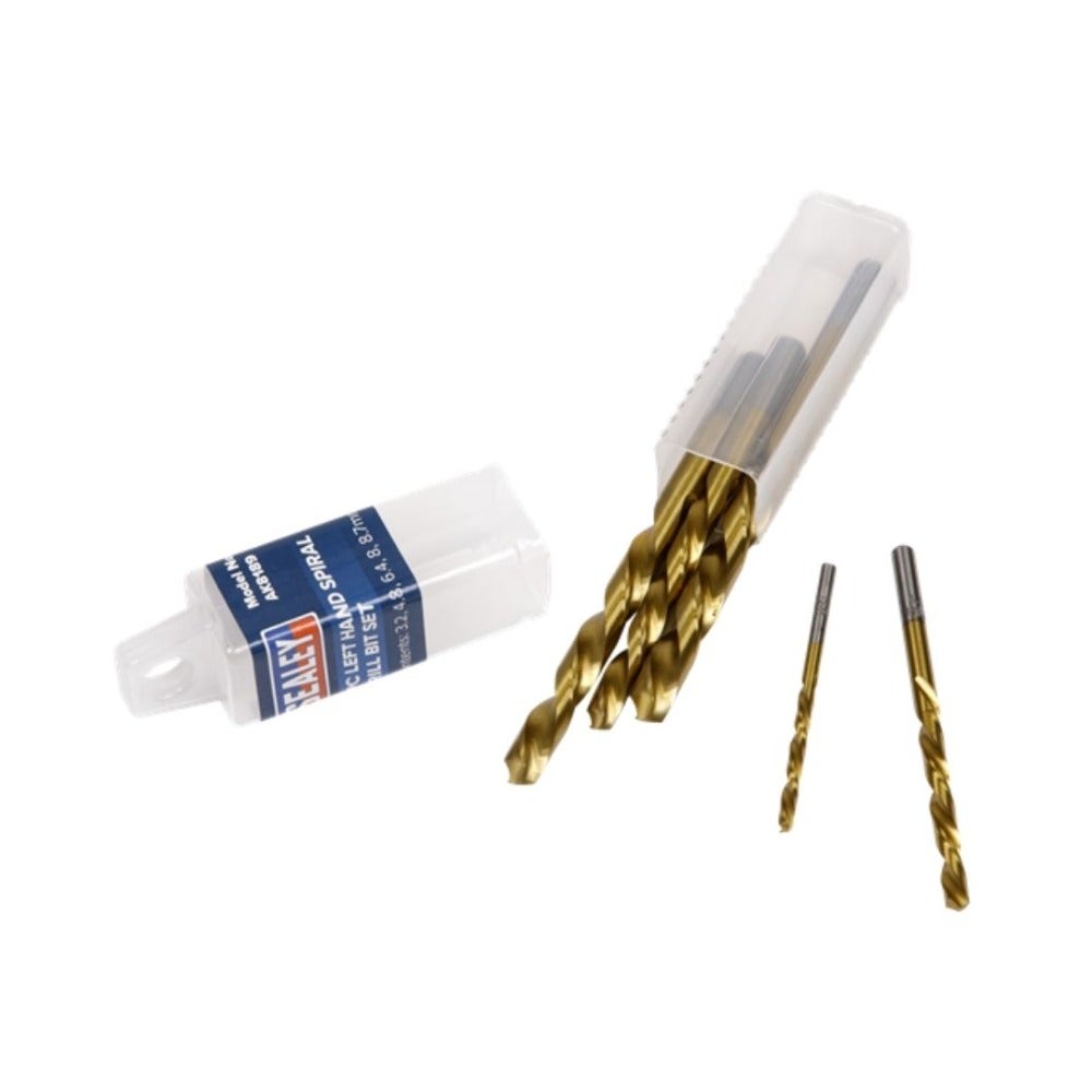Sealey AK8189 Left-Hand Spiral Drill Bit Set 5pc