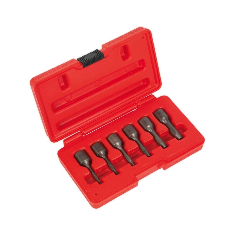 Sealey AK8185 Screw Extractor Set 6pc 3/8"Sq Drive