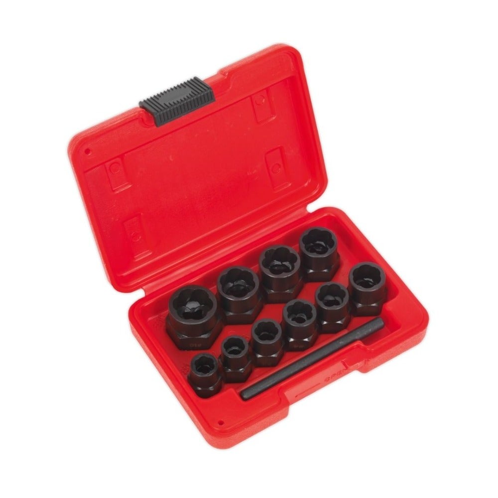 Sealey AK8184 Bolt Extractor Set 11pc 3/8"Sq Drive or Spanner