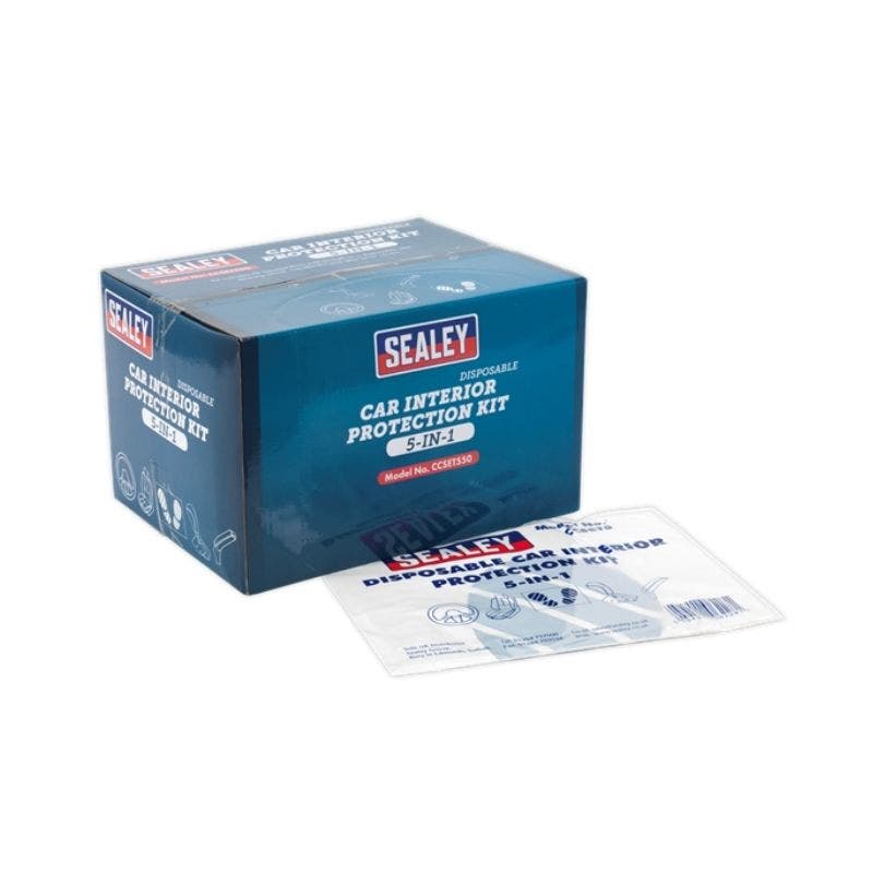 Sealey CCSET550 5-in-1 Disposable Car Interior Protection Kit - Display Box of 50