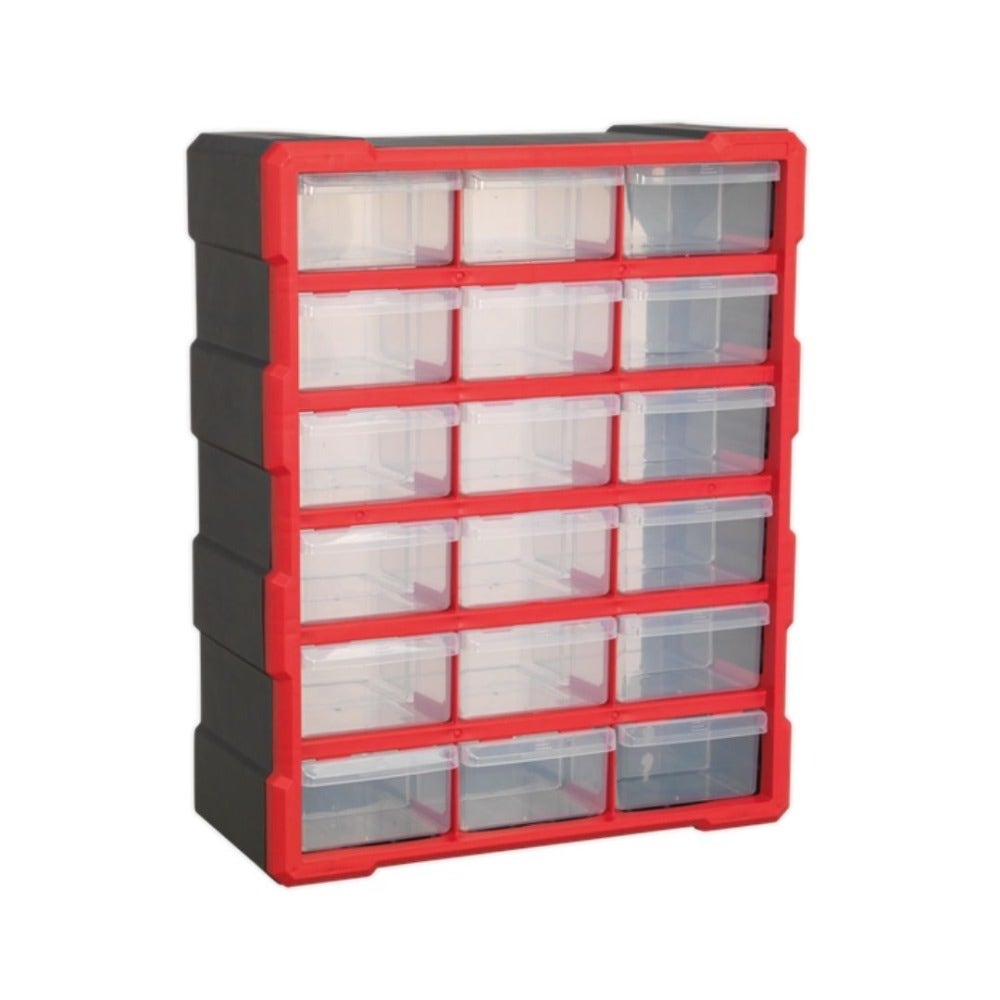 Sealey APDC18R Cabinet Box 18 Drawer - Red/Black