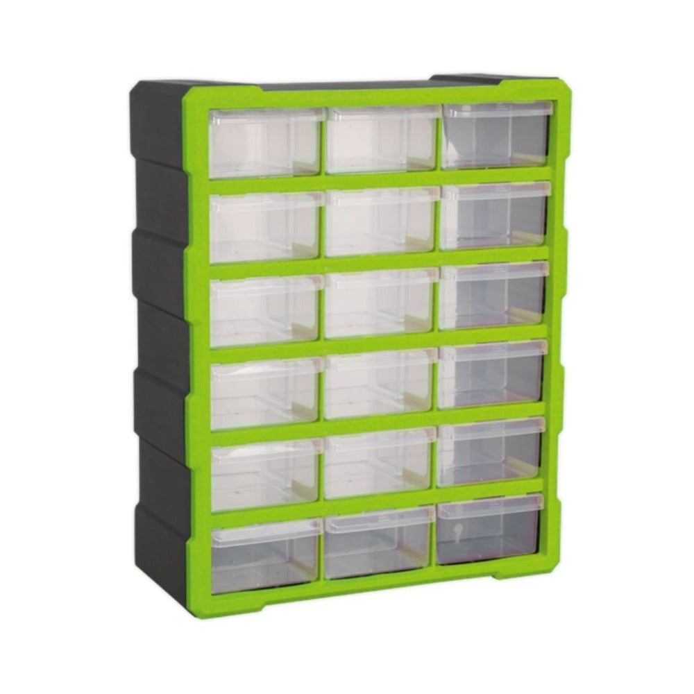 Sealey APDC18HV Cabinet Box 18 Drawer - Hi-Vis Green/Black