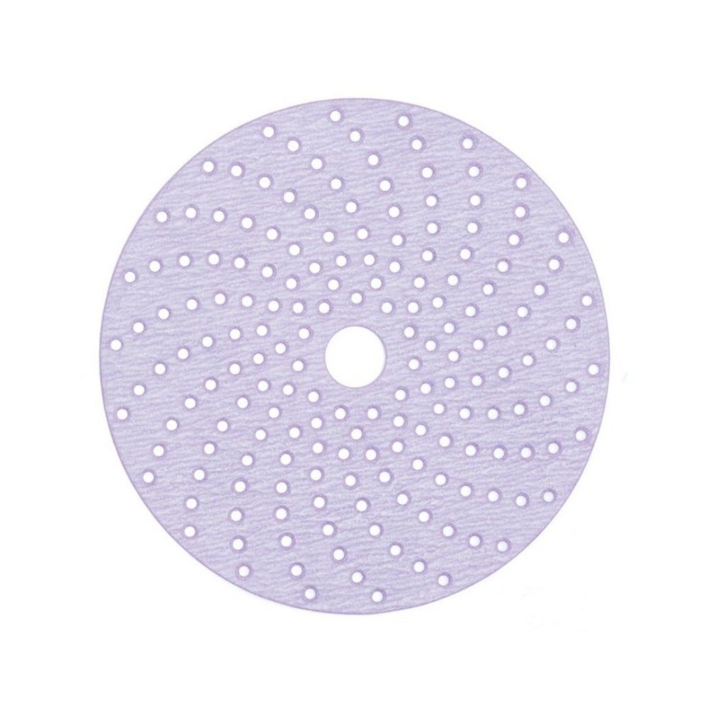 3M Hookit Purple Clean Sanding Abrasive Disc 334U, 150 mm, Multihole, P500 (Pack of 100)